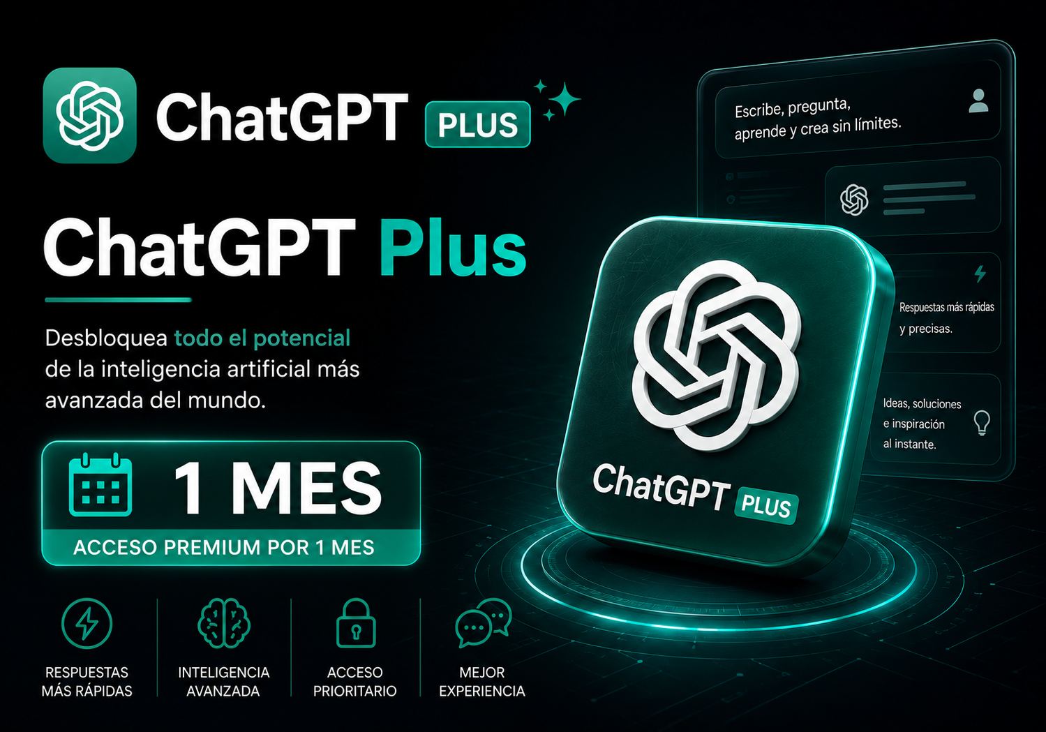 ChatGPT Plus 1 Mes